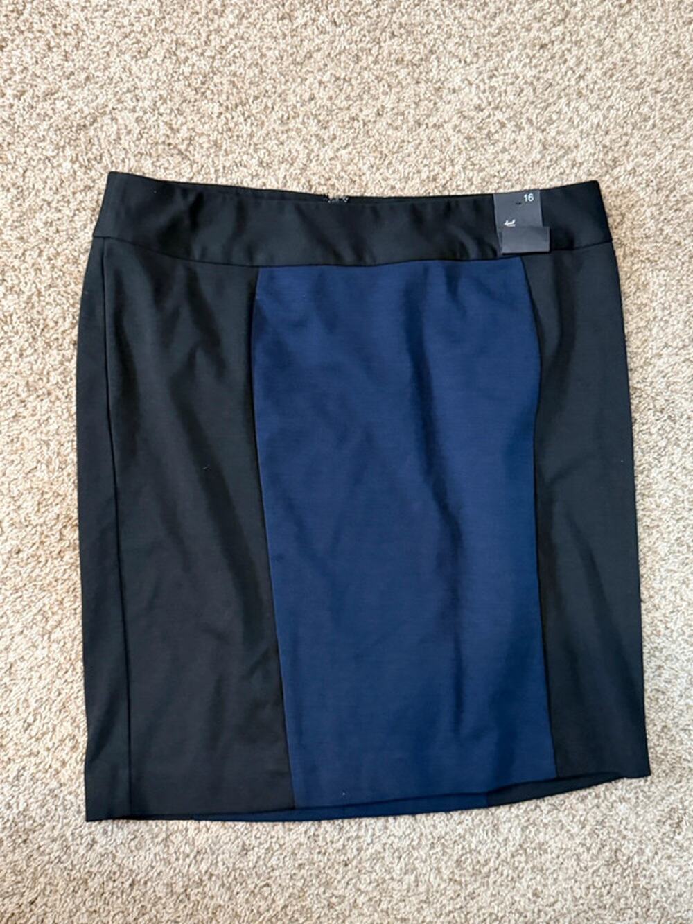 Lane Bryant NWT miniskirt blue black 16 2092